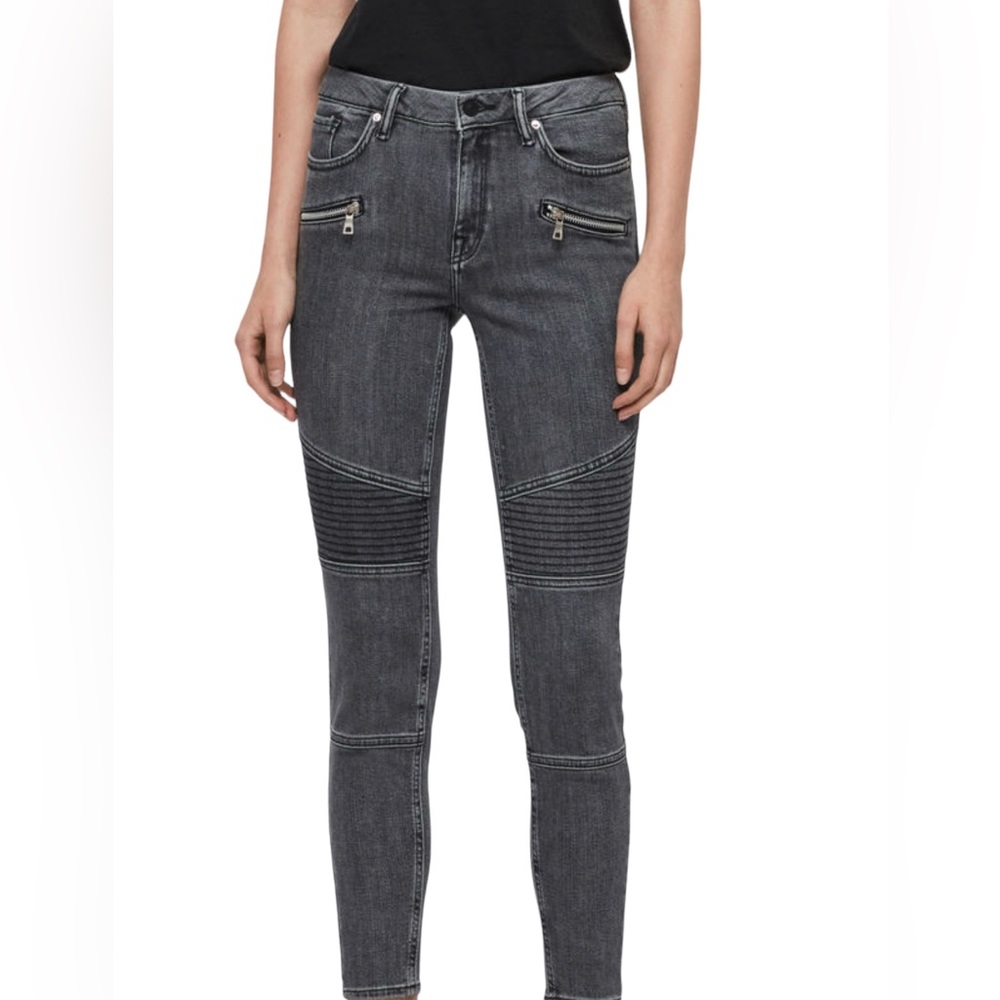 All Saints, Biker, Grey Color. Size W 27